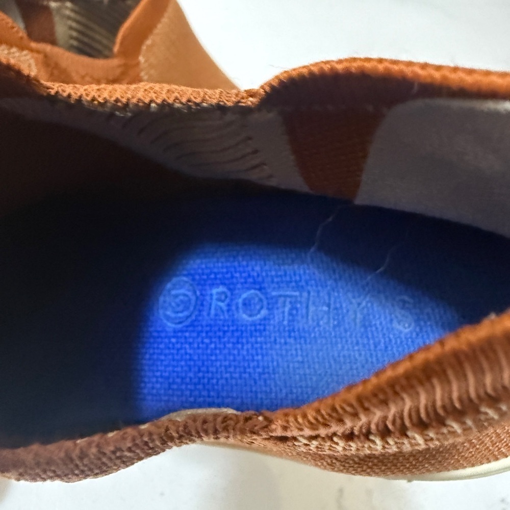 Knit textile high-top sneaker boots, Rothy's The Chelsea in Fawn Sneakers unisex - Picture 15 of 16